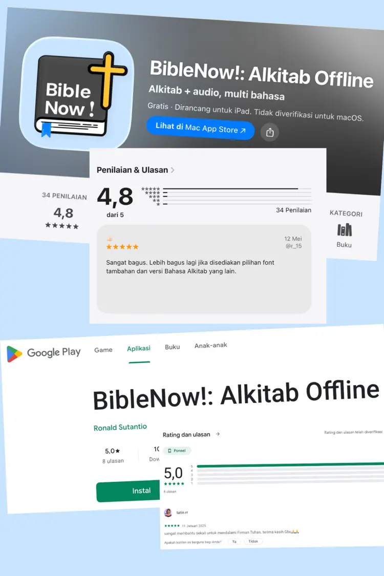 Bible Now! store listing